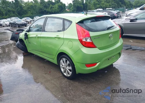 2013 Hyundai Accent Se из США, поврежденный, VIN KMHCU5AE1DU092402